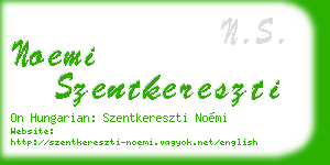noemi szentkereszti business card