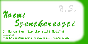 noemi szentkereszti business card